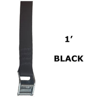Load image into Gallery viewer, 1" x 1' Solgear cam strap - Black
