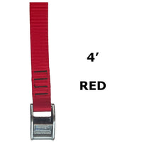 Load image into Gallery viewer, 1" x 4' Solgear cam strap - Red
