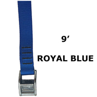 Load image into Gallery viewer, 1" x 9' Solgear cam strap - Royal Blue
