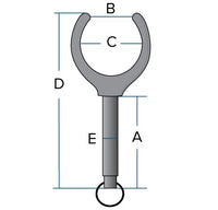 Load image into Gallery viewer, oar lock measurements
