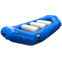 Load image into Gallery viewer, blue 12' self bailing raft
