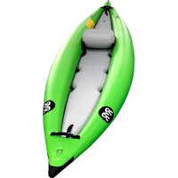 Load image into Gallery viewer, Lime green inflatable kayak
