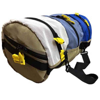 Load image into Gallery viewer, zipper side of Divided Organizer Duffel Bag
