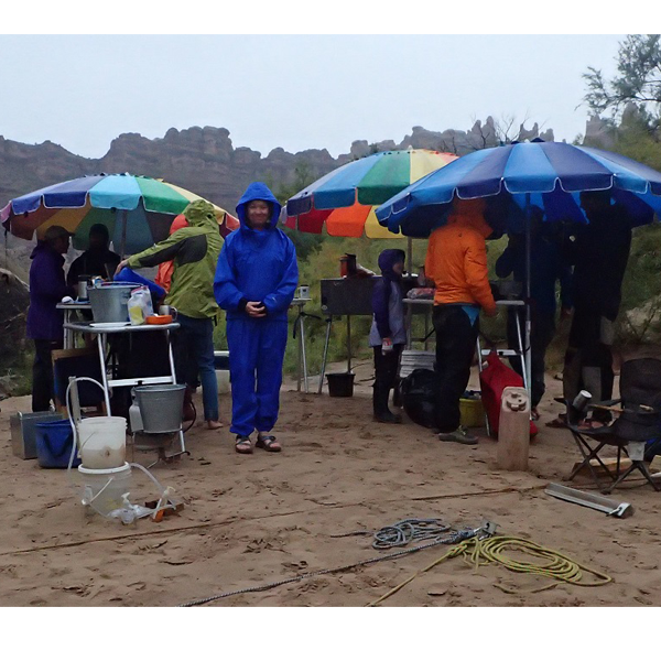 umbrellas sand stakes action shot